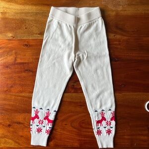 Kids cotton knit jogger pants holiday winter pants